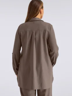 Chemisier en lin mélange lin et viscose