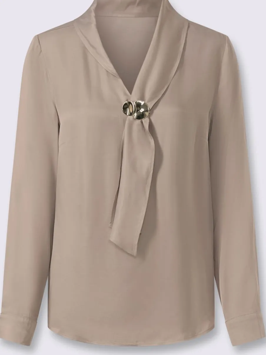 Chemisier en satin jolie brillance