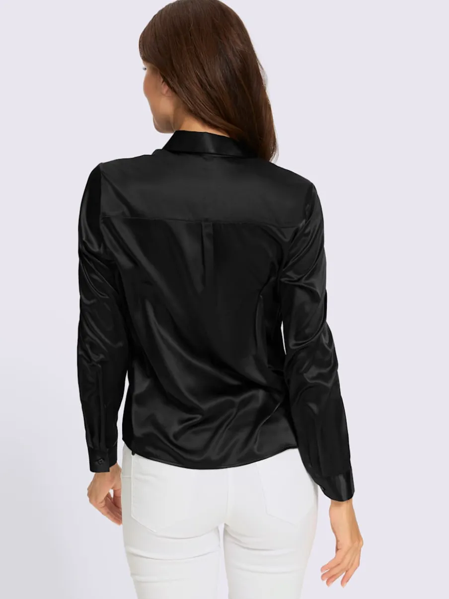 Chemisier en satin qualité satin brillante