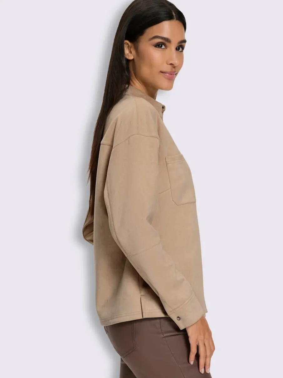 Chemisier imitation cuir velours douce
