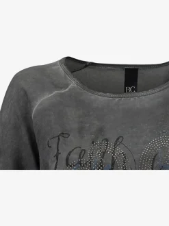 Chemisier léger à manches élastiquées aux motifs vintage