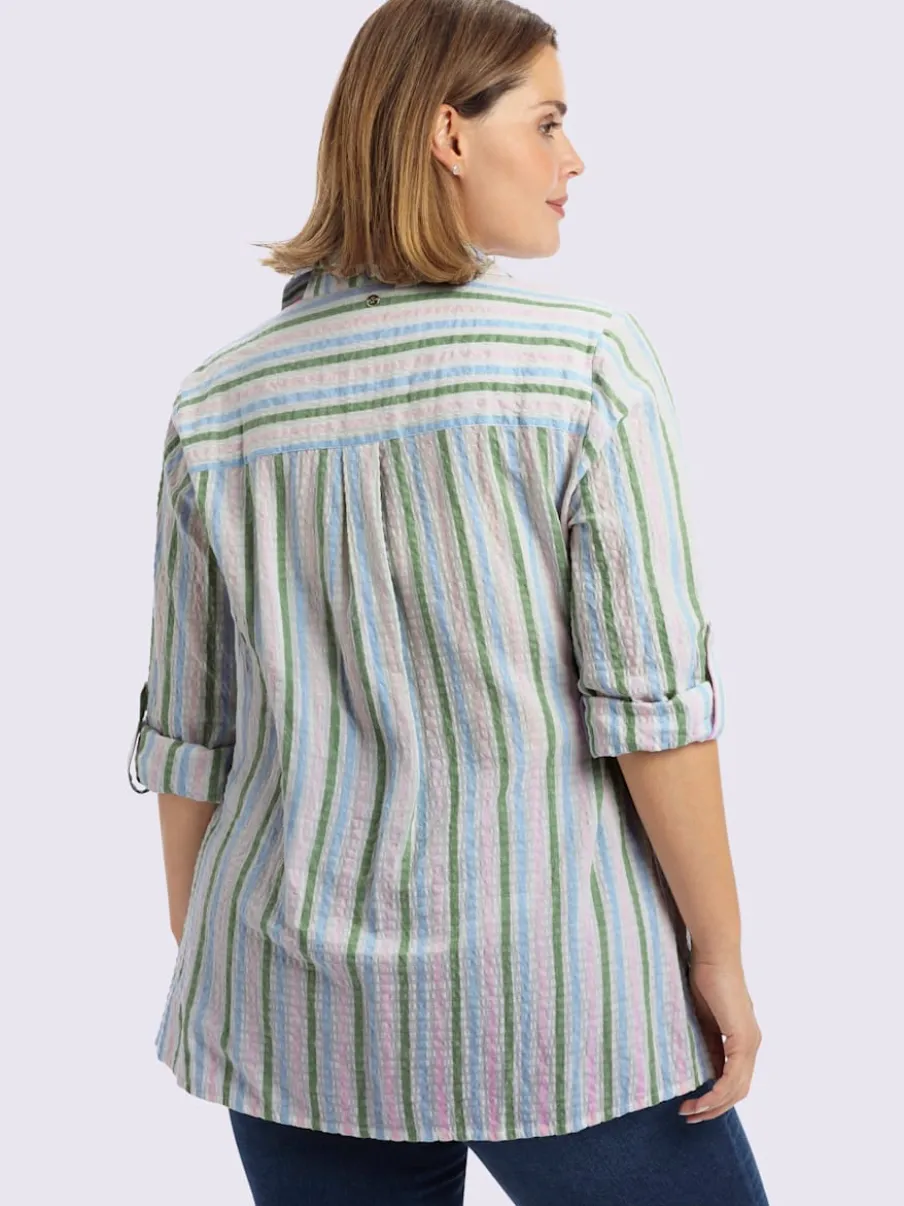 Chemisier rayé rayures verticales affinantes