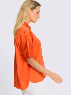 Chemisiers amples à col chemise et manches courtes
