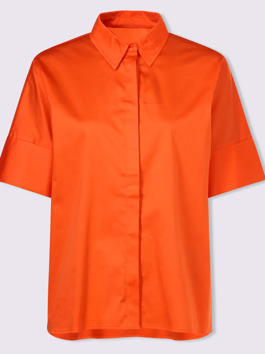 Chemisiers amples à col chemise et manches courtes