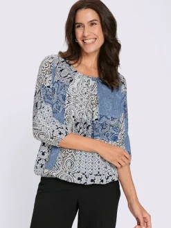 Chemisiers en viscose fluide à motifs floraux avec manches