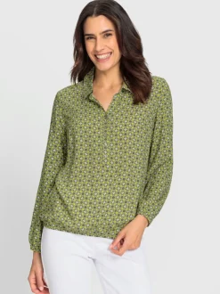 Chemisiers fluides à manches longues et col chemise
