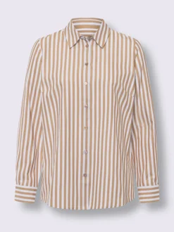 Chemisiers à rayures avec col chemise et boutons