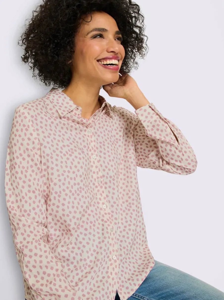 Chemisier superbe motif à pois