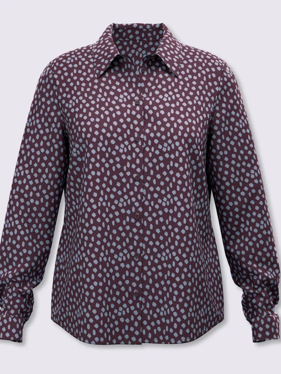 Chemisier superbe motif à pois