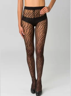 Collants fins collant à motif