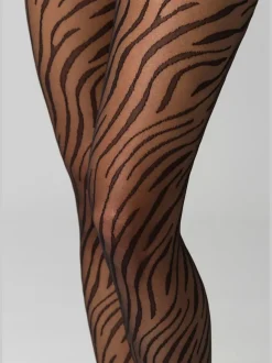 Collants fins collant à motif
