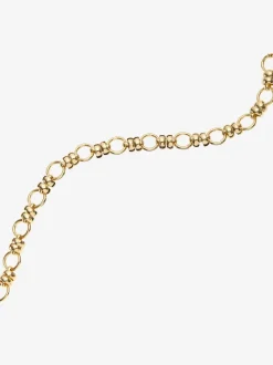 Collier design à maillons moderne : éléments ronds, sobres et accrochés entre eux pour un look tendance et élégant