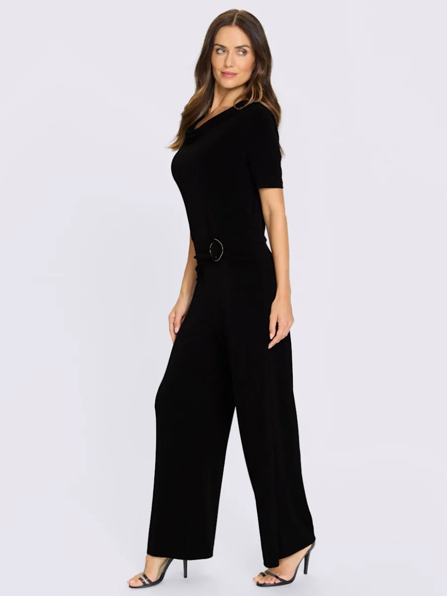 Combinaison en jersey doux col bénitier manches mi-longues