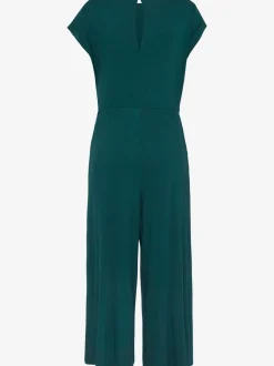 Combinaison pantalon large avec encolure ronde et manches courtes