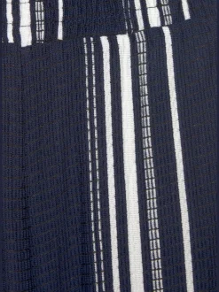 Combinaisons pantalons larges avec empiècement smocké rayé