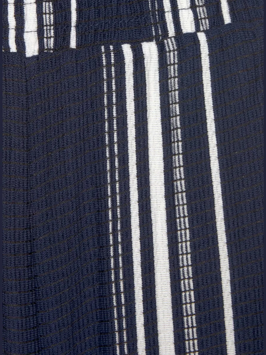 Combinaisons pantalons larges avec empiècement smocké rayé