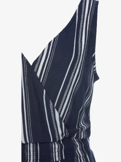 Combinaisons pantalons larges avec empiècement smocké rayé