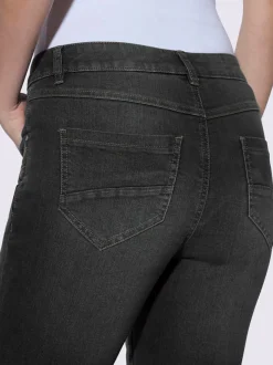 Corsaire en jean avec cinq poches et extensibilité agréable