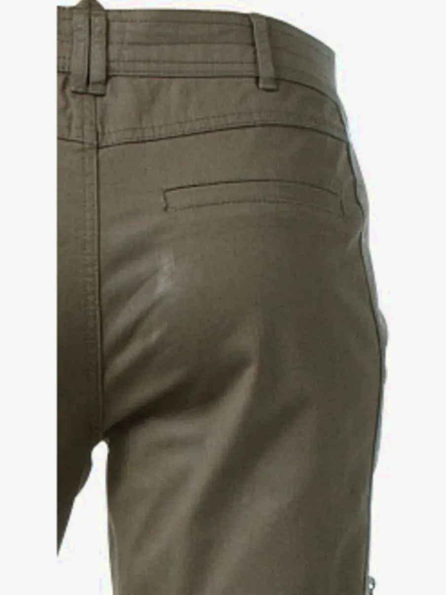 Corsaires avec poches élasthanne et coupe droite ajustée