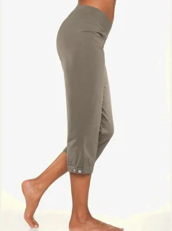 Corsaires basiques avec ourlet ajustable et ceinture confortable
