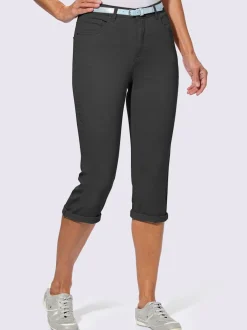 Corsaires cinq poches avec ceinture mode incluse