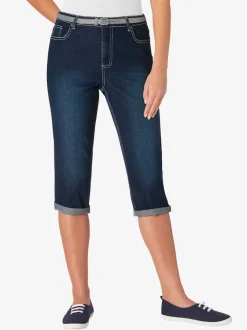 Corsaires cinq poches avec ceinture mode incluse