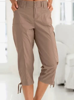 Corsaires sportifs avec ceinture élastique et poches pratiques