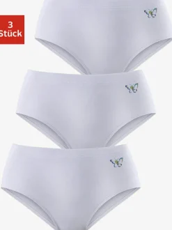 Culotte gainante lot pratique de 3 slips gainants unis avec imprimé papillon