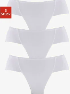 Culotte string gainante lot pratique de 3 strings gainants unis