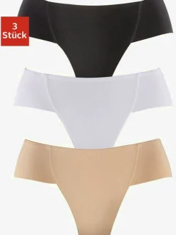 Culotte string gainante lot pratique de 3 strings gainants unis
