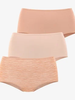 Culotte taille haute finitions élastiques et plates à la taille et aux échancrures