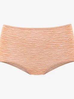 Culotte taille haute finitions élastiques et plates à la taille et aux échancrures