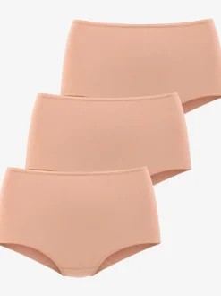 Culotte taille haute finitions élastiques et plates à la taille et aux échancrures