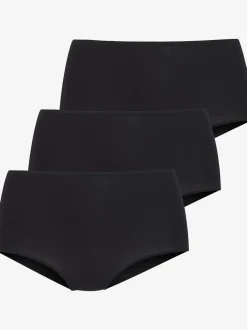 Culotte taille haute finitions élastiques et plates à la taille et aux échancrures