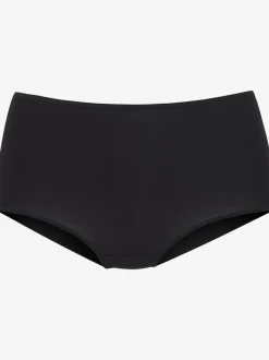 Culotte taille haute finitions élastiques et plates à la taille et aux échancrures