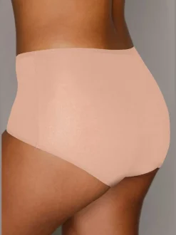 Culotte taille haute finitions élastiques et plates à la taille et aux échancrures