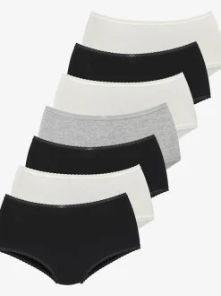 Culotte taille haute lot de 7 slips taille haute vivance