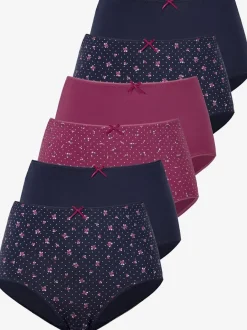 Culotte taille haute lot de 6 slips taille haute pratique