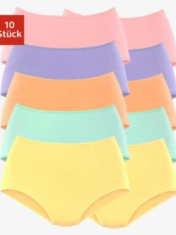 Culotte taille haute lot de 10 slips taille haute pratique
