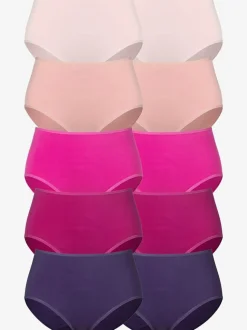 Culotte taille haute lot de 10 slips taille haute pratique