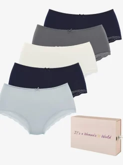 Culotte taille haute lot de 5 slips taille haute lascana