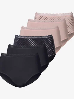 Culotte taille haute slip taille haute avec joli bord en dentelle