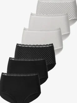 Culotte taille haute slip taille haute avec joli bord en dentelle