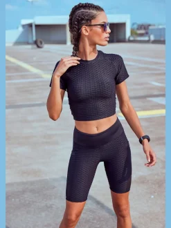 Cycliste fonctionnel avec design nid d'abeille et ceinture lisse