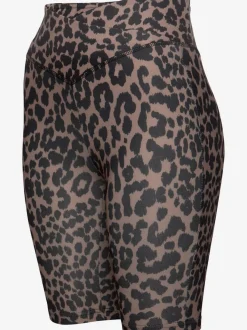 Cycliste à motifs léopard avec large ceinture confortable
