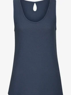 Débardeur ample à découpe au dos en piqué avec finition recyclée