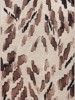 Débardeur avec encolure ronde et détails contrastés en viscose fluide