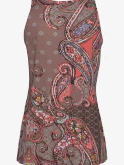 Débardeur avec fente à l'encolure et motif paisley