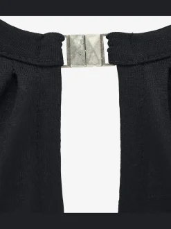 Débardeur à col avec fente et boucle décorative en viscose