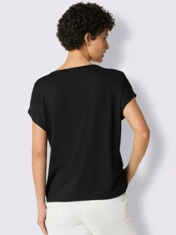 Débardeur doux à encolure originale et mancherons tendance
